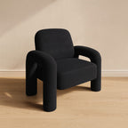 Black Fluffy Chair