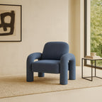Blue Fluffy Chair