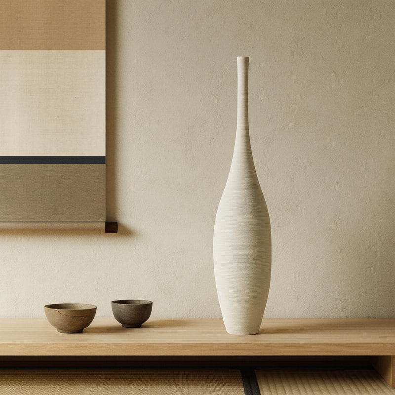 Wabi Sabi White Vase
