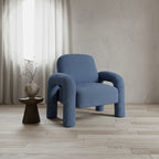 Blue Fluffy Chair