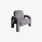 Gray Fluffy Chair