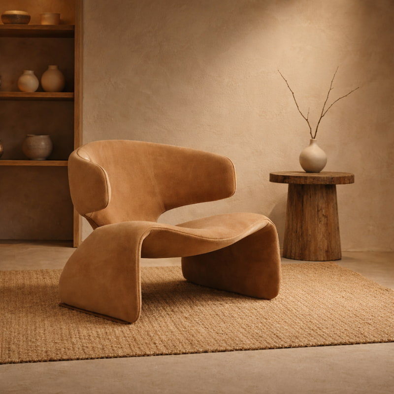 Wabi Sabi Accent Modern Chair