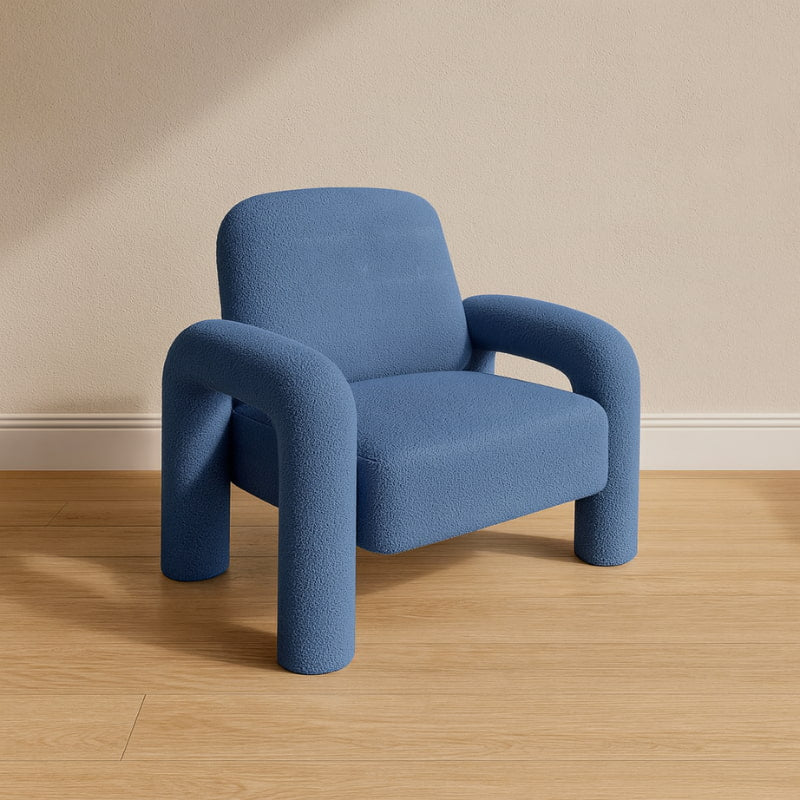 Blue Fluffy Chair
