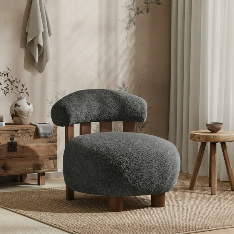 Japandi Style Accent Chair