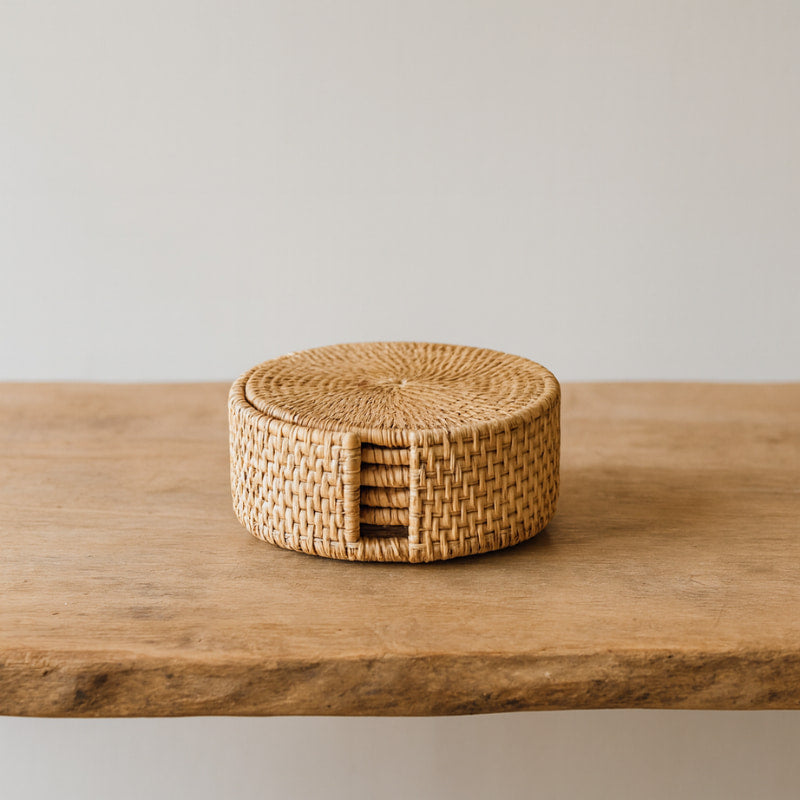 Rattan Coaster