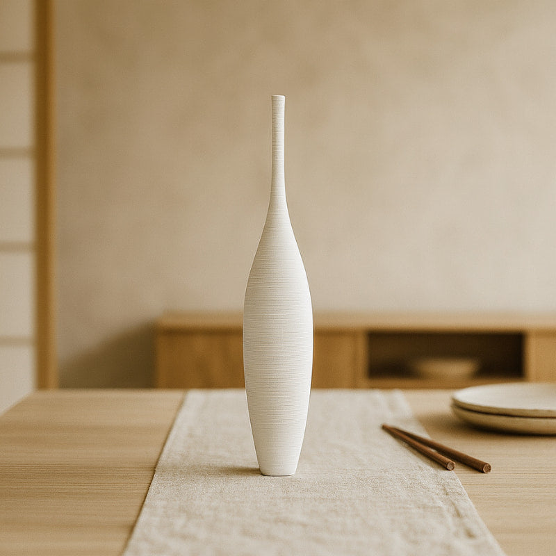 Wabi Sabi White Vase