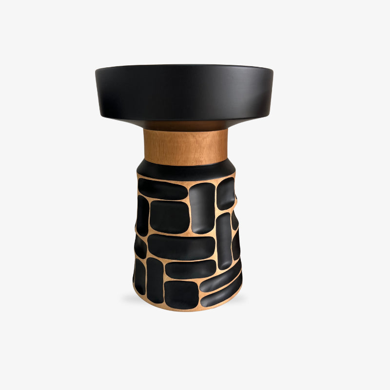 Black Wooden Stool