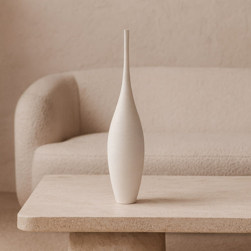 Wabi Sabi White Vase