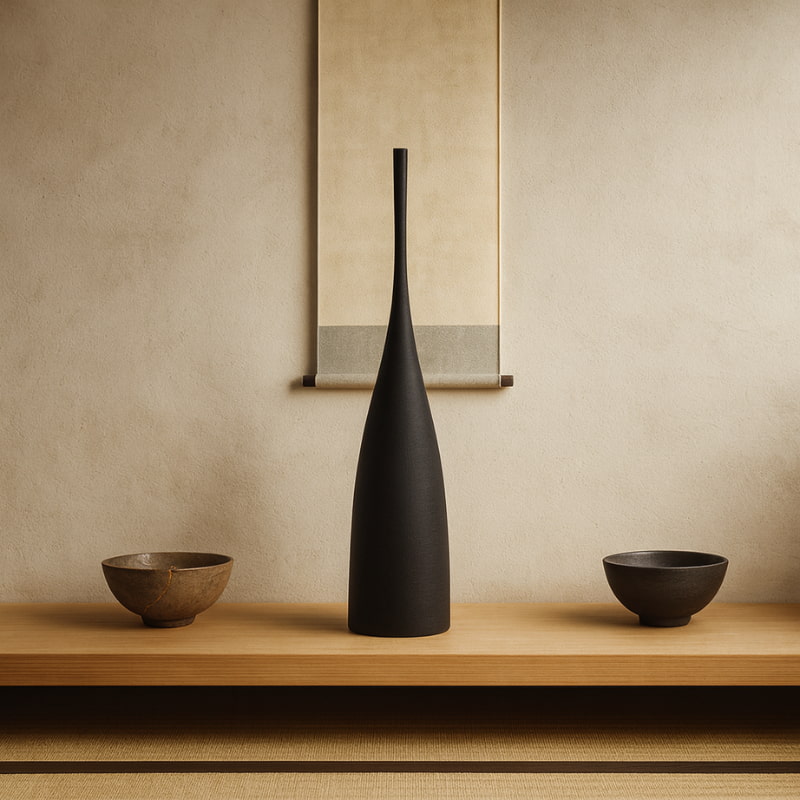 Long Wabi Sabi Vase