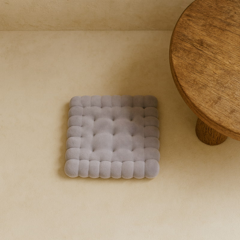 Grey Floor Cushion