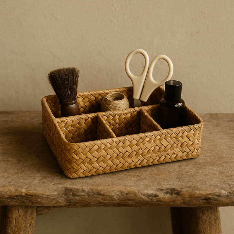 Wicker Desk Organizer