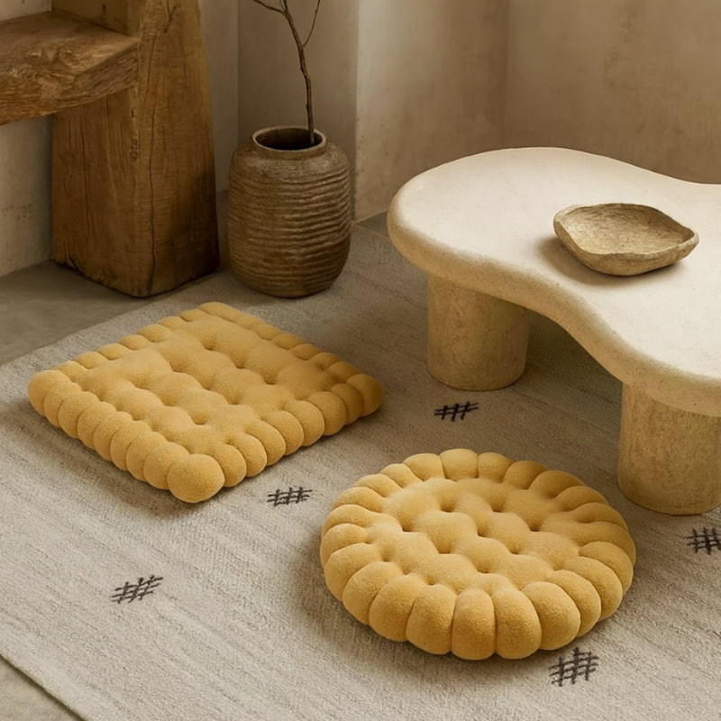 Yellow Floor Cushion